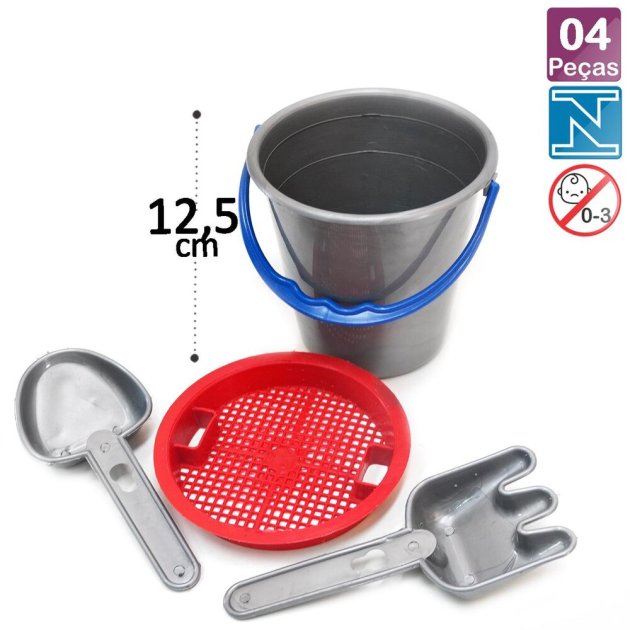 KIT Praia 04 Peças com Acessórios Sortidos