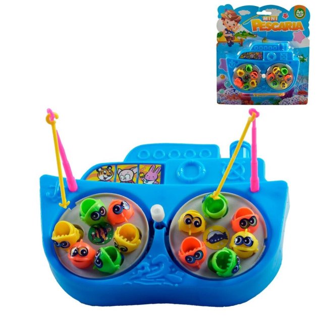 Pega Peixe 15 Peças à Corda Duplo Barco