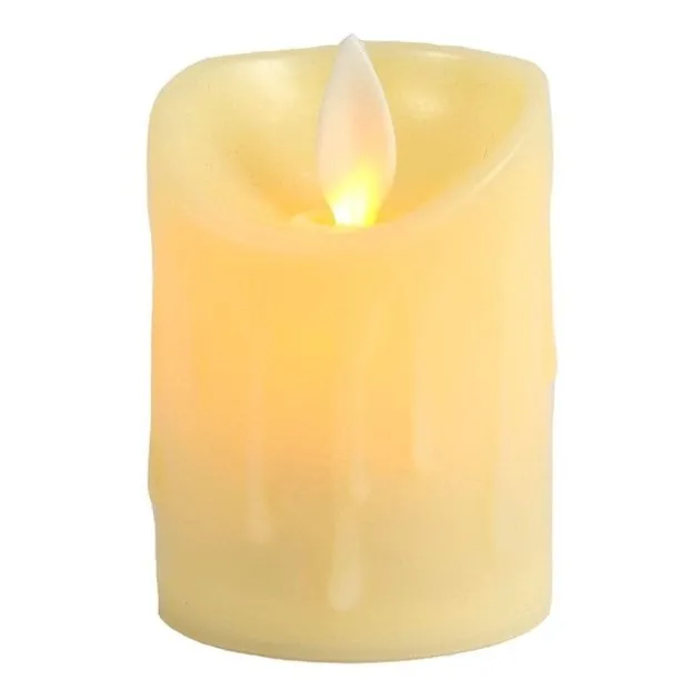 Vela 7x5cm Plástico LED Branco