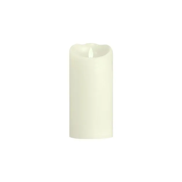 Vela 20x10cm Parafina LED Branco Quente
