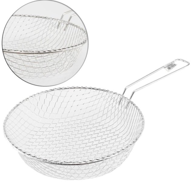 Cesto de Fritura de Metal 23x05cm Aramado