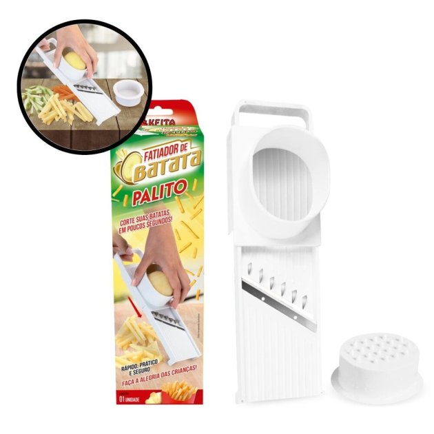 Fatiador de Batata 24cm Plástico Corte Palito