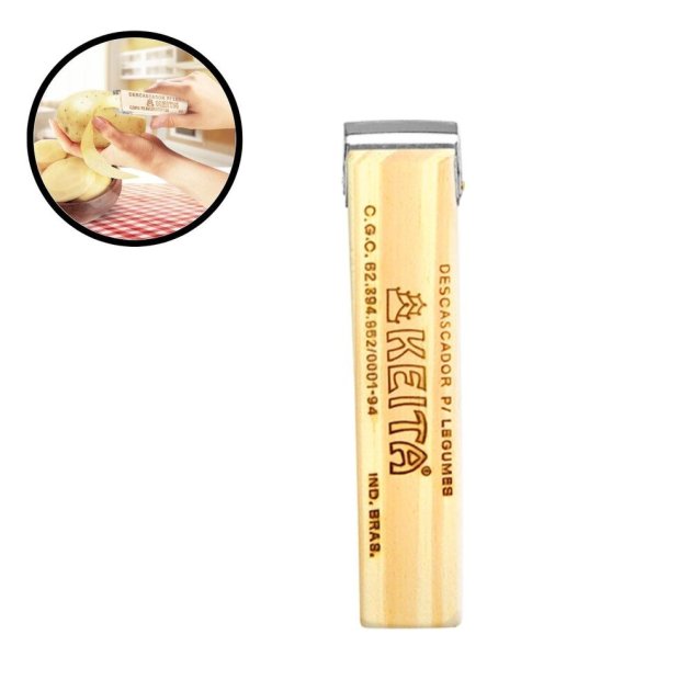 Descascador de Legumes Madeira 15cm