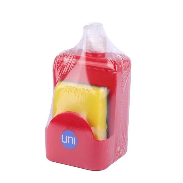 Porta Detergente 570ml com Esponja Classic Verm