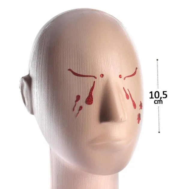 Adesivo Facial Halloween Luxo Glitter Sortidos