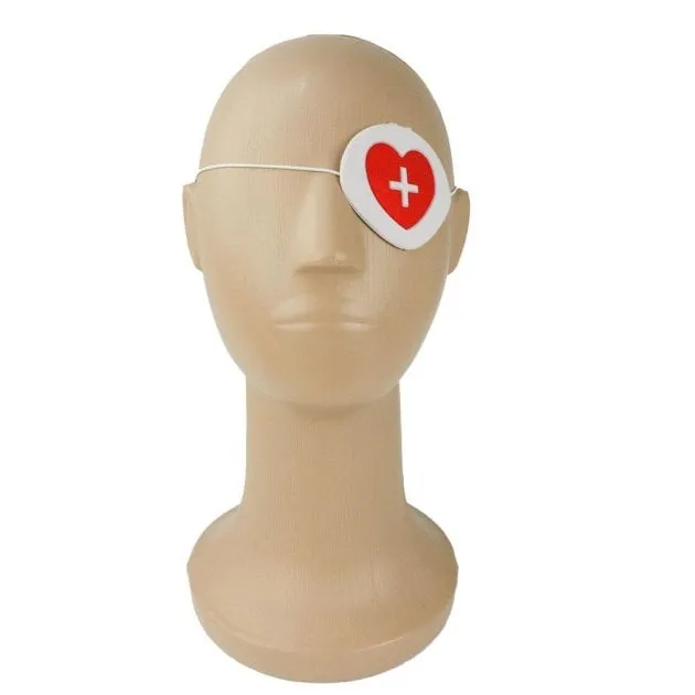 Acessório de Carnaval Tapa Olho Enfermeira