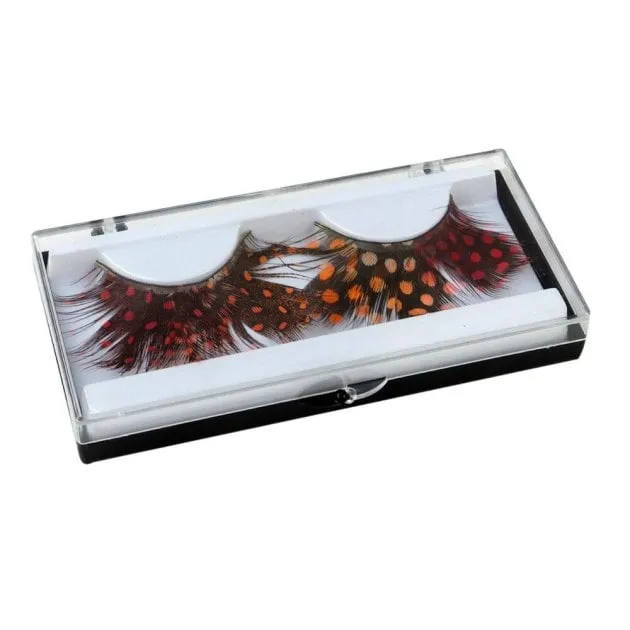 Acessório de Carnaval Cílios Postiços de Penas