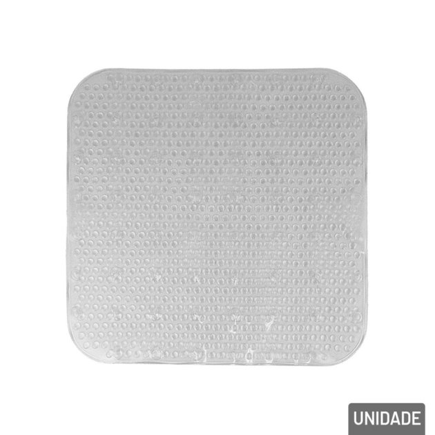 Tapete Para BOX com Ventosa 43x44cm Quadrado Color