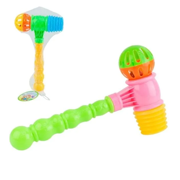 Chocalho Para Bebê 22cm Martelo Color