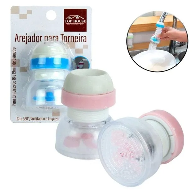 Arejador de Torneira Plástico 6cm Flexível Color