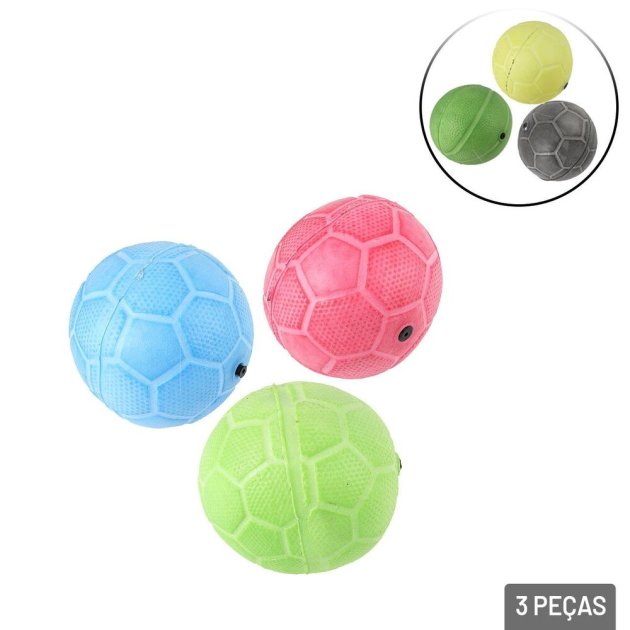 Bola de Vinil 3 Peças Mini Color