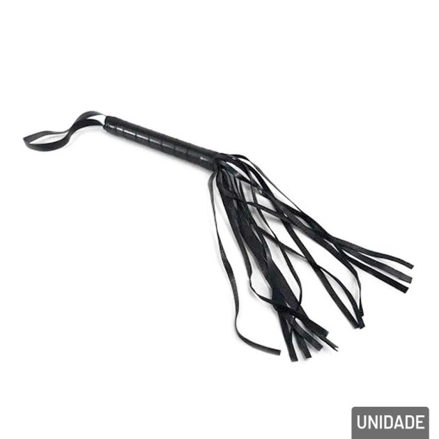 Acessório de Carnaval Chicote com Tiras Preto