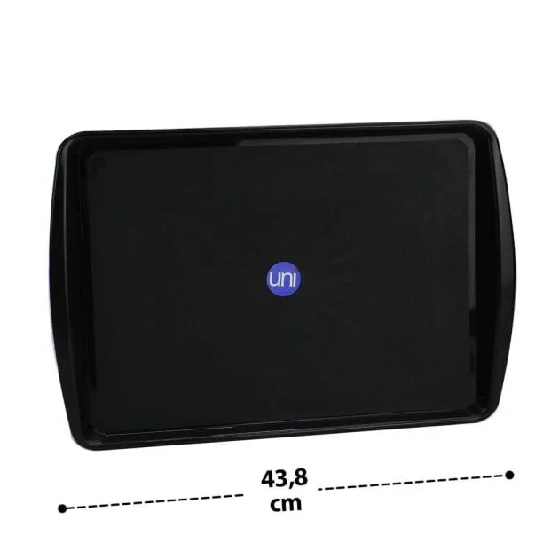 Bandeja de Plástico 31,5x44cm Retangular Preta