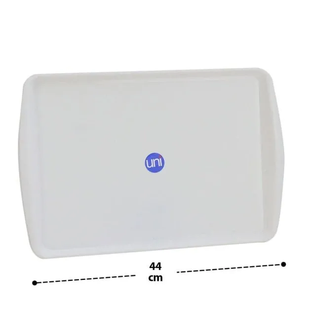 Bandeja de Plástico 31,5x44cm Retangular Branca