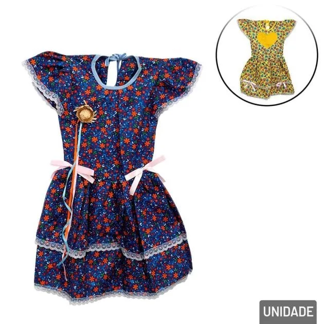 Vestido Junino Infantil P/m/g/gg Sortidos