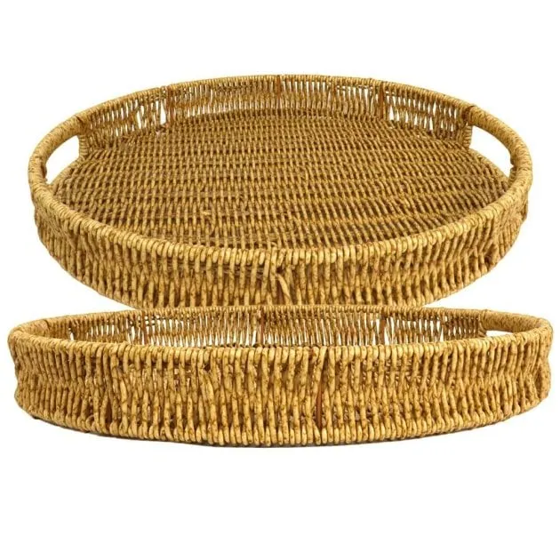 Bandeja 30x30cm EM PVC Trançada Redondo