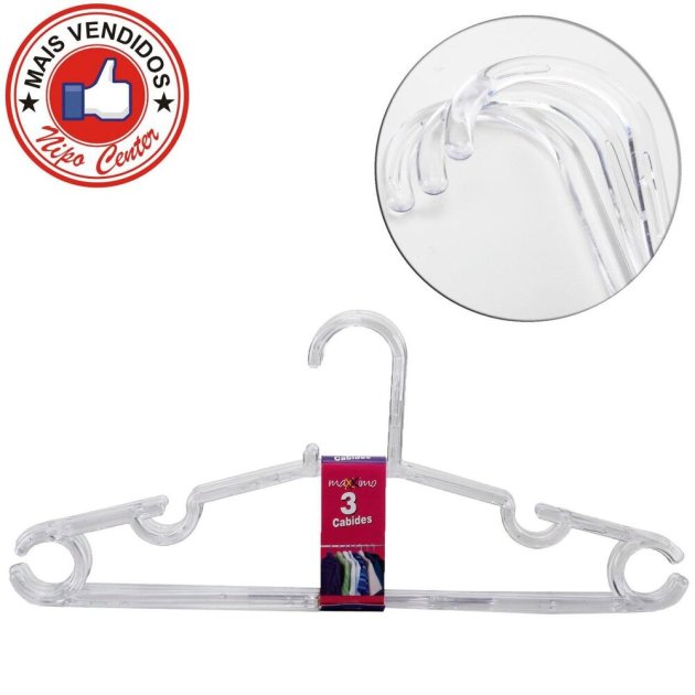 Cabide de Acrílico 3 Peças