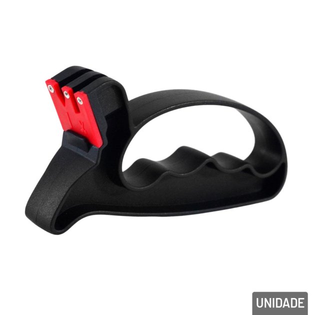 Afiador Amolador de Faca 13cm Preto