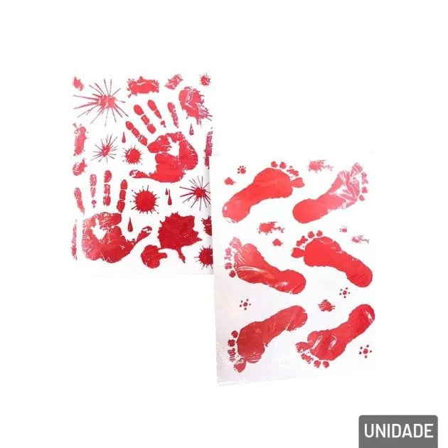 Adesivo Plástico de Halloween Figuras Sortidas