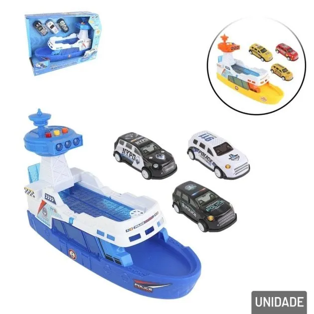 Barco de Plástico Guarda Costeira Color