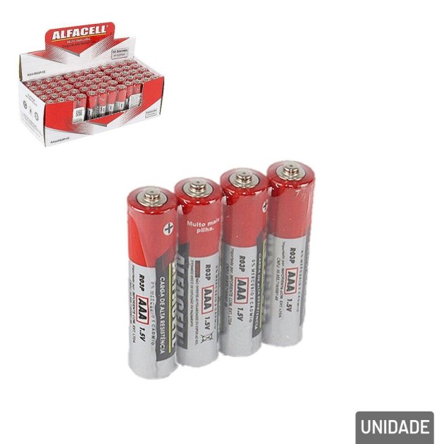 Pilha AAA 60 Peças Comum