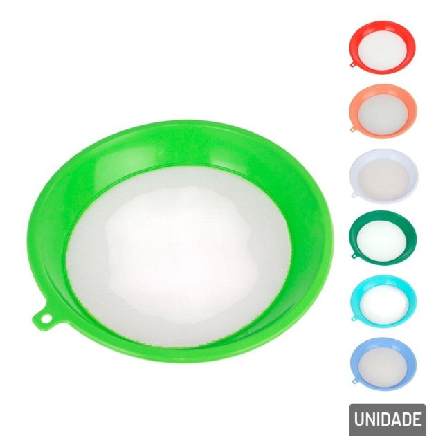 Peneira de Plástico 25cm sem Cabo