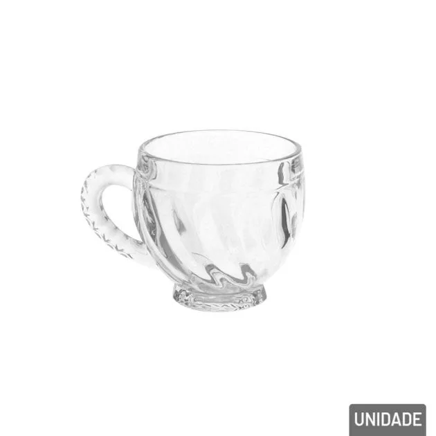 Xícara de Vidro 190ml Cristal Veneza