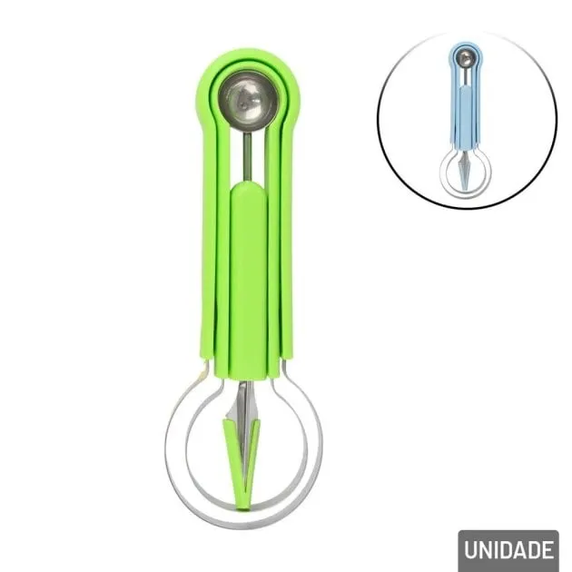 Cortador de Frutas Inox 22x7cm 4 EM 1 Color