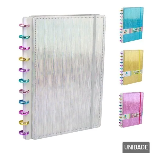 Caderno Disco Inteligente 80FL 28x20cm Cromado