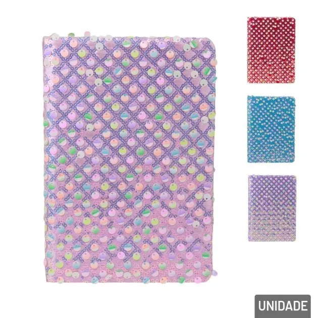 Agenda Permanente 78 FL Brochura com Lantejoulas