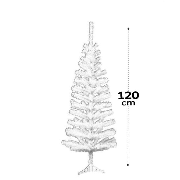 árvore Branca 120cm 120 Galhos Natal
