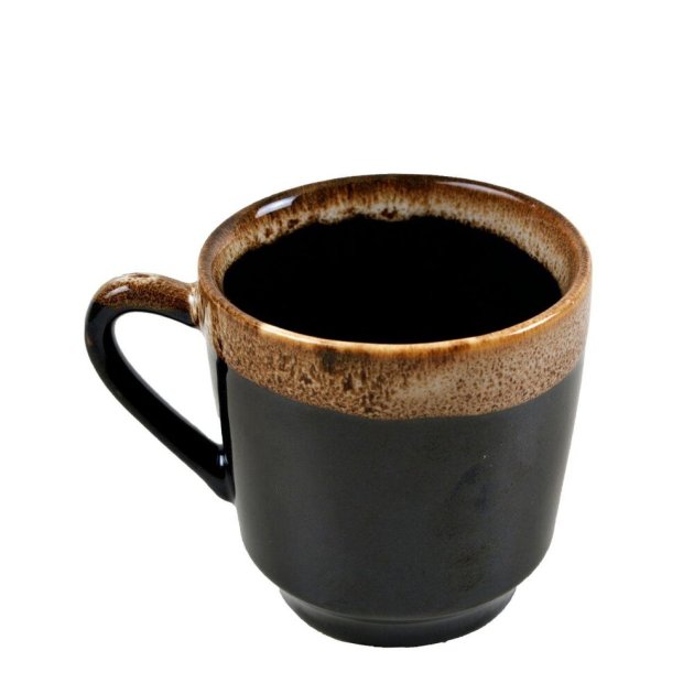 Caneca de Porcelana 200ml Borda Decorada