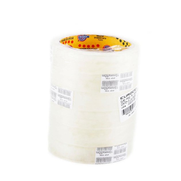 Fita Adesiva 18mm X 50m 6 Peças Transparente