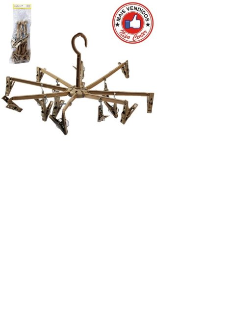 Varal de Plástico 16 Prendedores