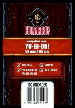 Sleeve Customizado - 59x85mm - Yu-Gi-Oh! (Bucaneiros)