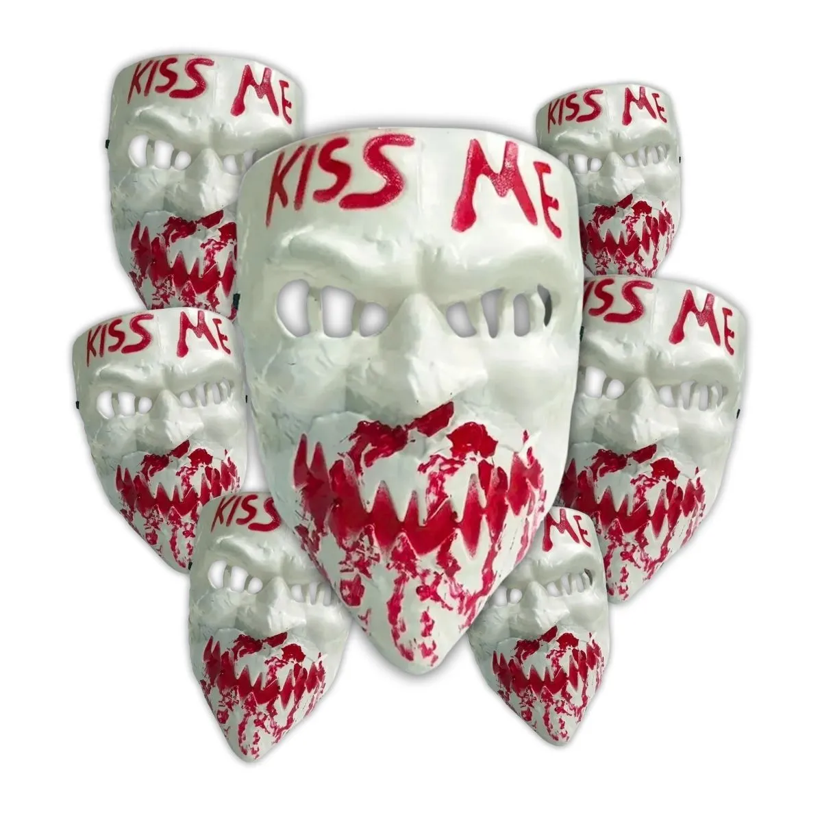 10 Máscara Branca Filme Uma Noite de Crime Terror Carnaval Cosplay Halloween