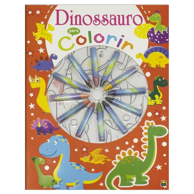 Cores em ação! Dinossauros para colorir