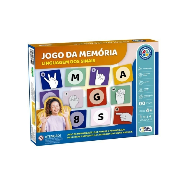 Jogo da Memória: Linguagem dos Sinais - Pais e Filhos
