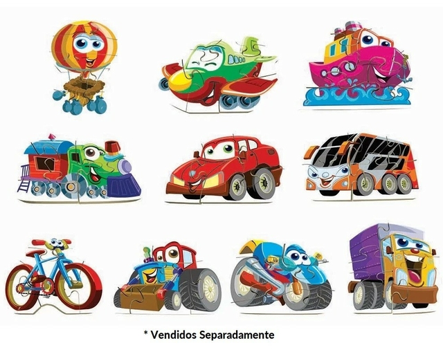 Quebra Cabeça Vertical Transportes