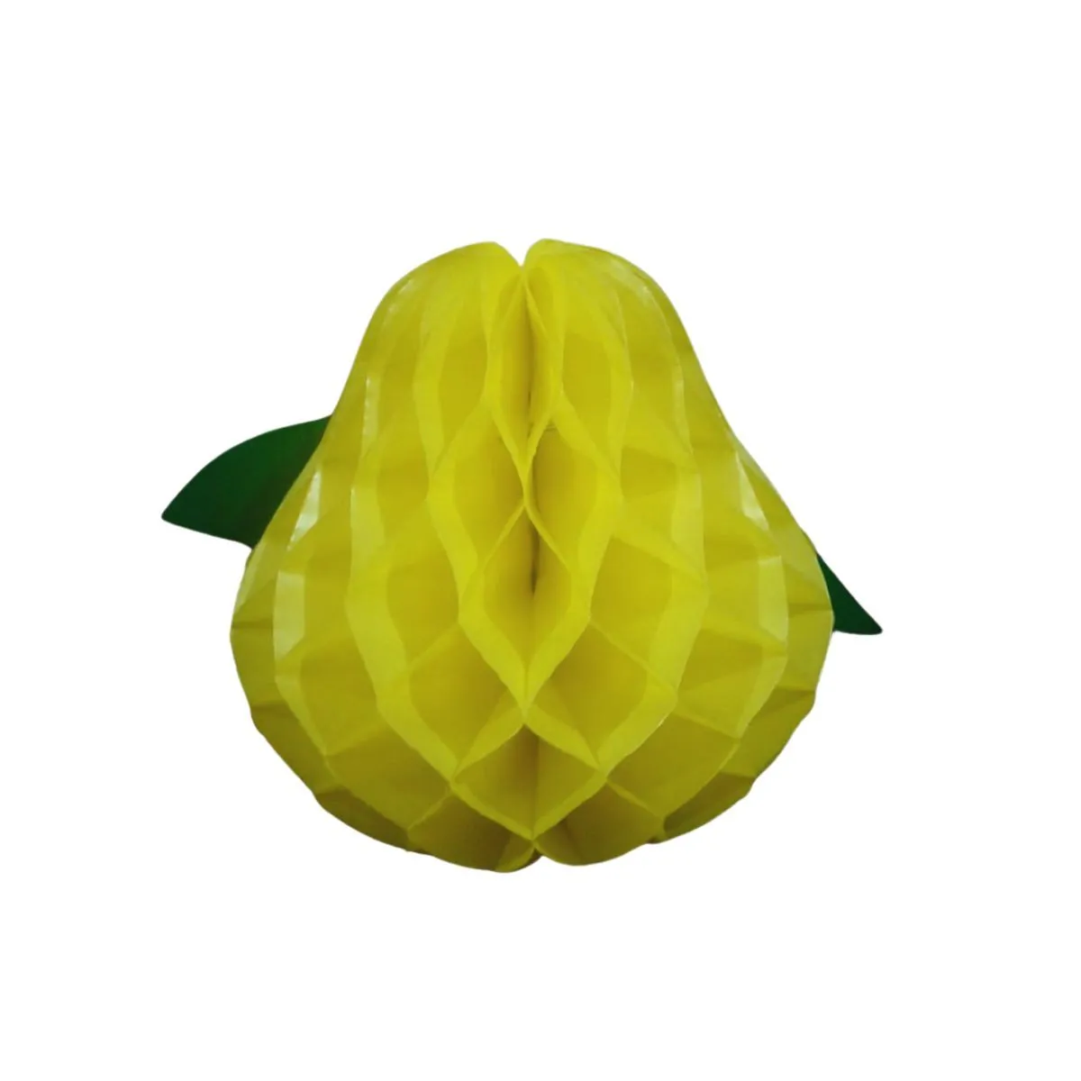 Adereço Origami Decorativo de Pera 2 Peças - 15 Cm