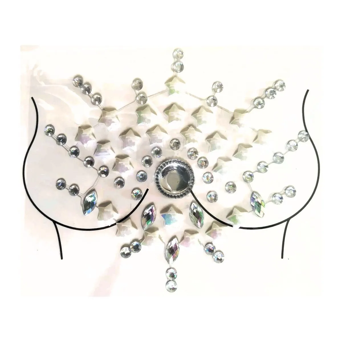 Adesivo Corporal Adereço Pedrarias Joias - 1 Unidade