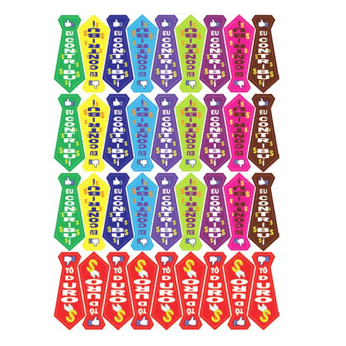 Adesivo Gravatinha do Noivo - 36 Unidades