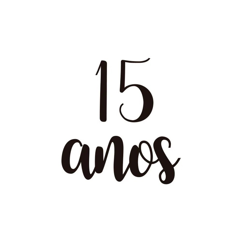 Adesivo para balão 15 anos