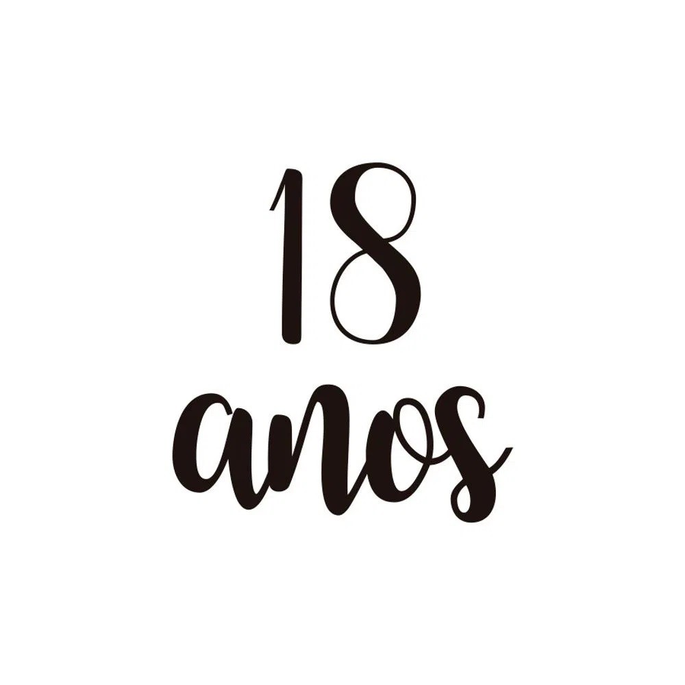 Adesivo para balão 18 anos