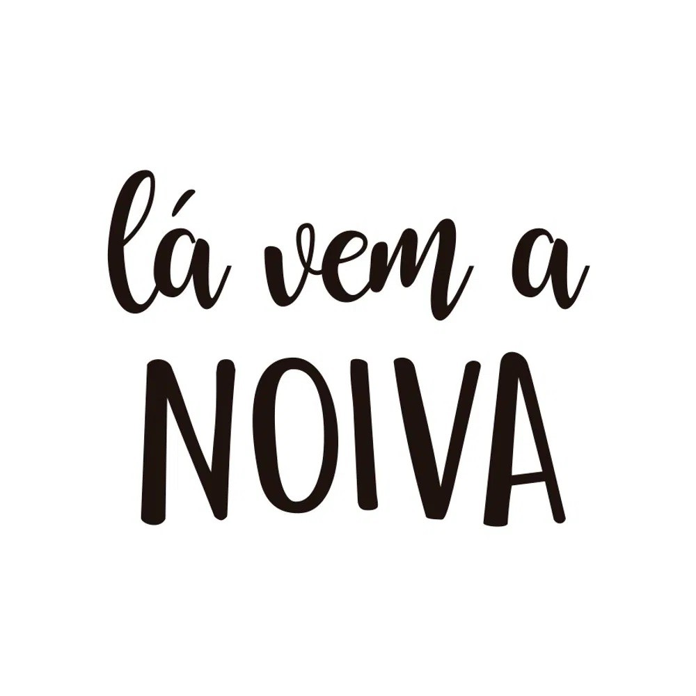 Adesivo para balão Lá Vem a Noiva