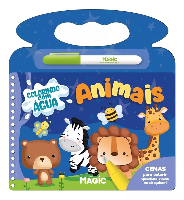 Livro Aquabook Animais 20X21cm - Magic Kids