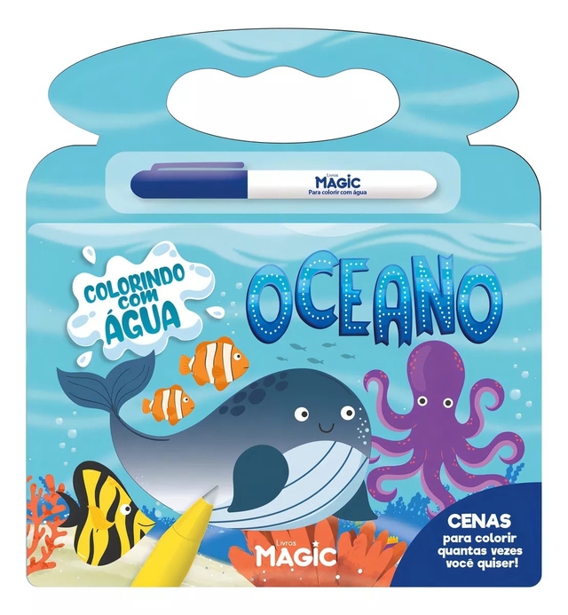 Livro Aquabook Oceano 20X21cm - Magic Kids