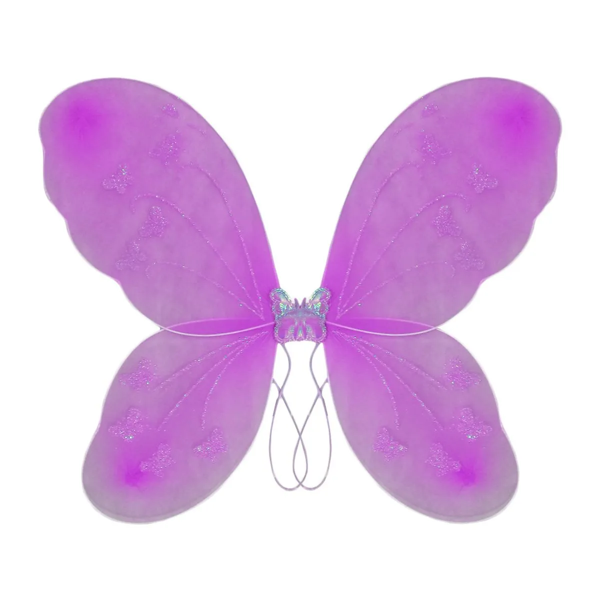 Asa de Borboleta Pink com Glitter