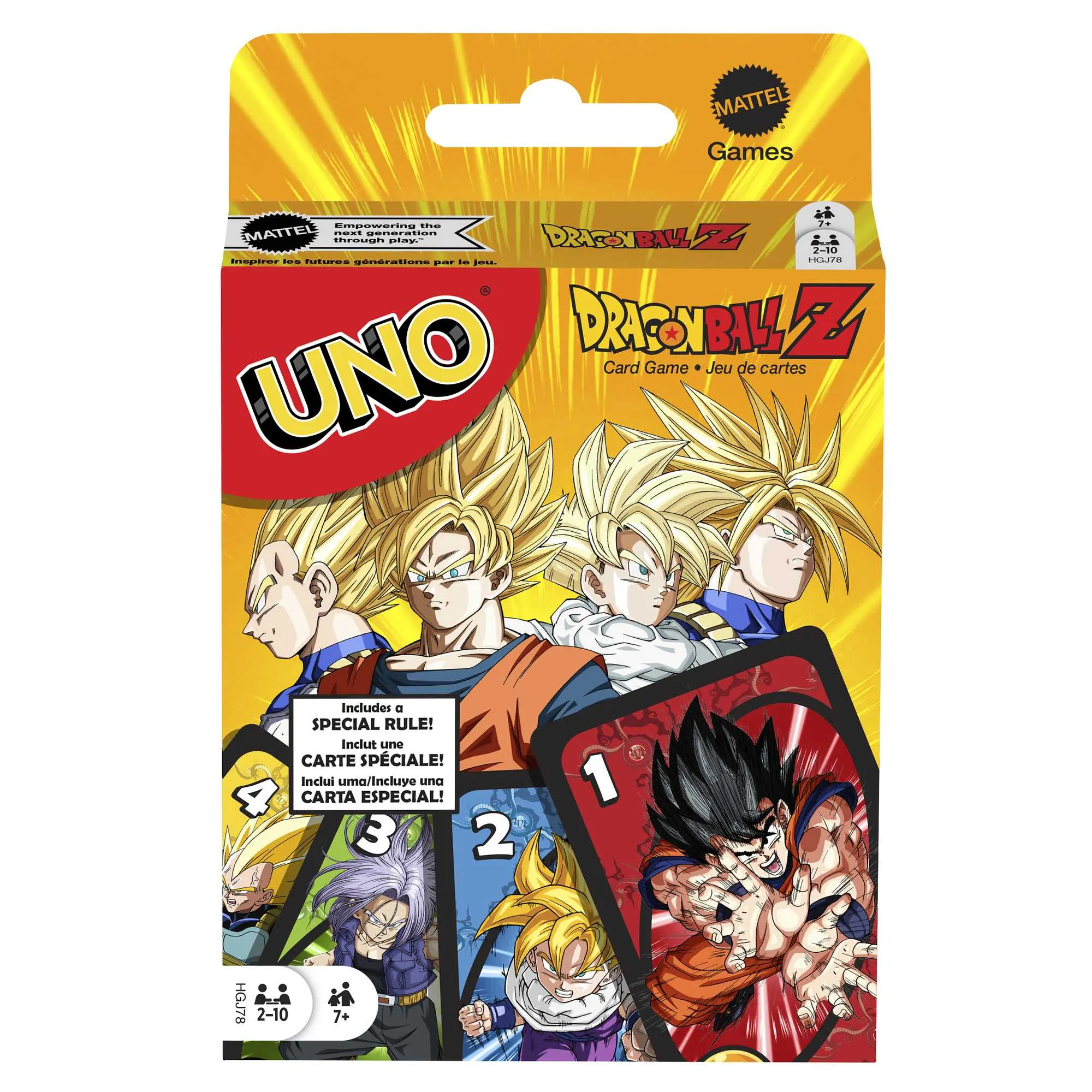 UNO Dragon Ball Z Card Game For Family Night, For 2-10 Players