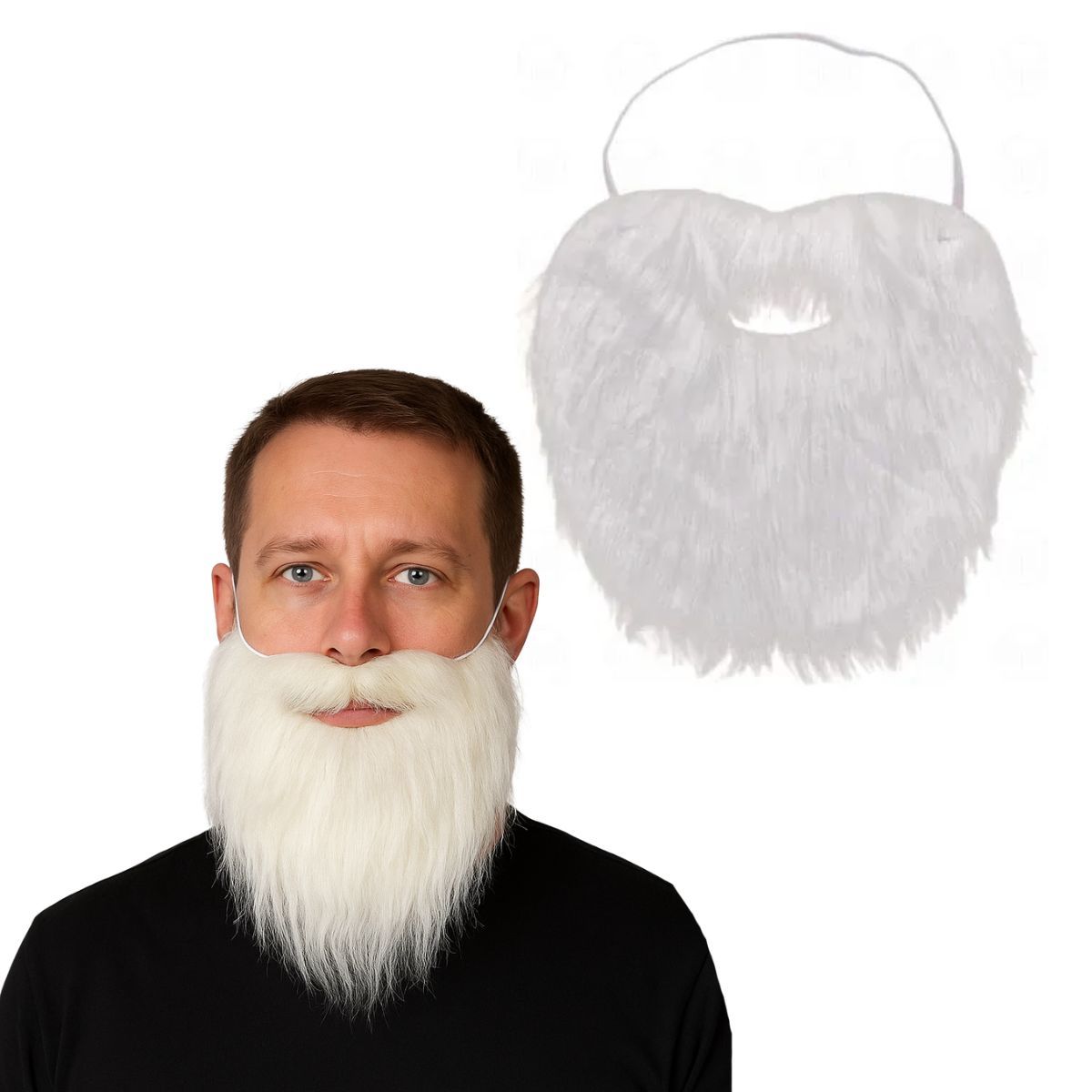 Barba Branca Postiça para Fantasias